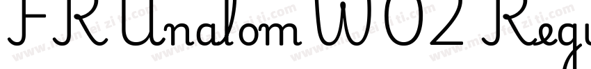 FRUnalomW02 Regular字体转换